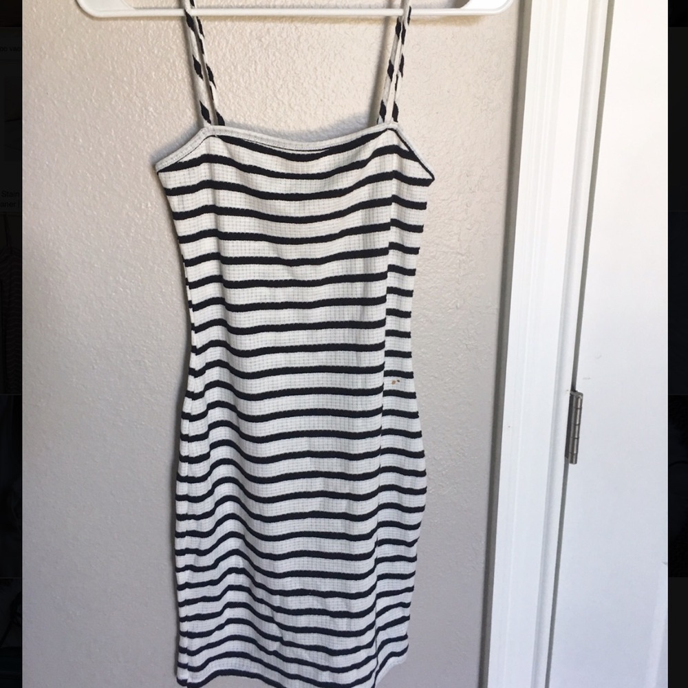 Striped knit dress
